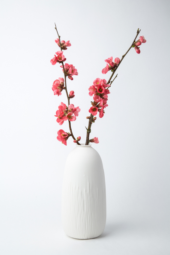 Vase Soliflore grand modèle, décor Lignes